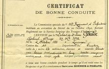 Certificat de Bonne Conduite